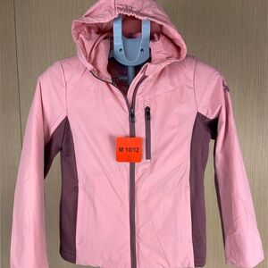 Spyder Hooded Insulated Performance Jacket Pink Youth Medium 10/12 NWT